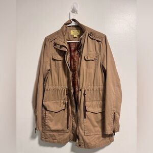 Maralyn & Me Tan Utility Anorak Jacket Women’s Medium | Lightweight